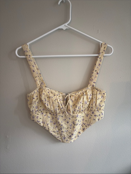 Tops - Yellow Floral Top